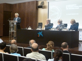 El Col·legi i l’ACS entreguen el III Premi Catalunya de Sociologia al Dr. Fausto Miguélez