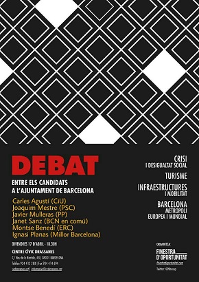 DEBAT ENTRE ELS CANDIDATS A L’AJUNTAMENT DE BARCELONA