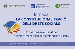 JORNADA ‘LA CONSTITUCIONALITZACIÓ DELS DRETS SOCIALS’