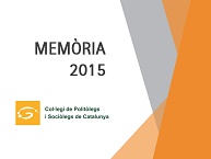 MEMÒRIA D’ACTIVITATS DE 2015