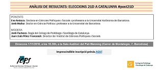 DEBAT POSTELECTORAL: RESULTATS 21D A CATALUNYA