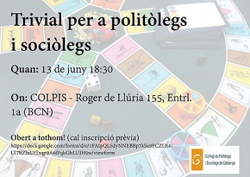 VINE A JUGAR AL TRIVIAL DE POLITÒLEGS I SOCIÒLEGS!