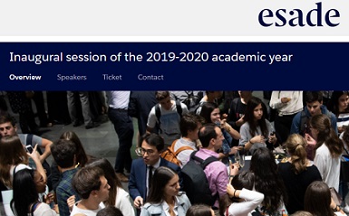 OBERTURA DE L’ANY ACADÈMIC 2019-2020 A ESADE