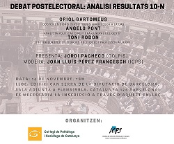 DEBAT POSTELECTORAL: ANÀLISI RESULTATS 10-N