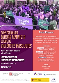 TAULA RODONA: ‘CONSTRUÏM UNA EUROPA FEMINISTA LLIURE DE VIOLÈNCIES MASCLISTES’