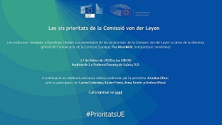 PRESENTACIÓ DE LES 6 PRIORITATS DE LA COMISSIÓ VON DER LEYEN