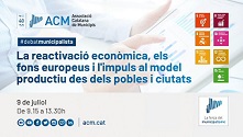 DEBAT MUNICIPALISTA: LA REACTIVACIÓ I TRANSFORMACIÓ ECONÒMICA DES DELS MUNICIPIS